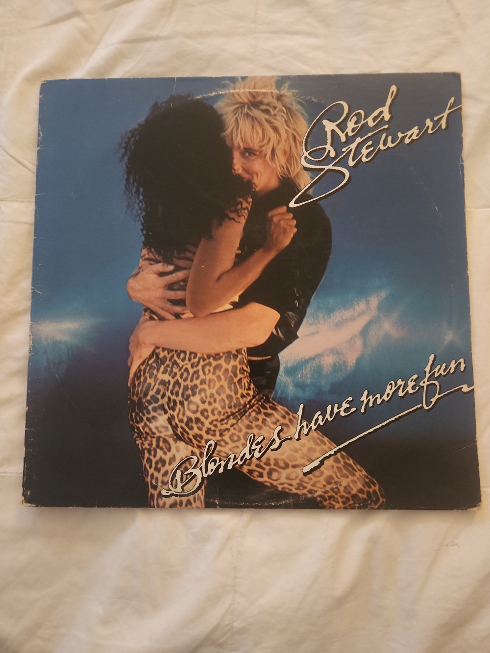 Rod Stewart Blondes Have More Fun Vintage Vinyl -- Display Copy VG
